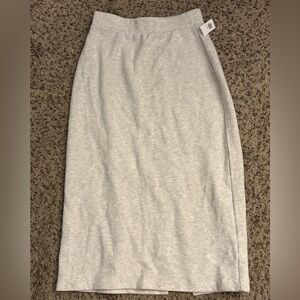 Old Navy Light Gray Pencil Skirt